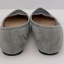 Penny Loves Kenny  Heart Glitter Sequin Pointy Toe Gray Suede Flats Photo 3