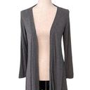 Felina Open front Cardigan Modal Cotton blend Heathered Gray women’s size S Photo 0