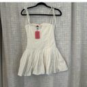 Edikted White Pleated Corset Mini Dress Photo 4