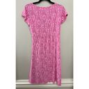 Fresh Produce  Mary Ellen ME Cafe Faux Wrap Dress Pink Ikat Large Photo 4