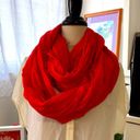 A New Day Eternity scarf. Naturally wrinkled. Solid bold red - what a stand out piece! Photo 1