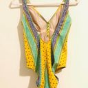 Ariella Vintage Arielle Bright Yellow Printed Swimsuit Photo 1