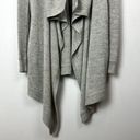 Helmut Lang  Draped Cardigan Sweater Size Small Alpaca Silk Oatmeal Beige Pockets Photo 2