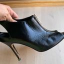 Manolo Blahnik  Black Leather Vella Booties size 38.5 / US 8.5 Photo 10