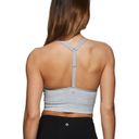 Rbx Active RBX Women's Ice Blue Seamless Jacquard Sports Bra Photo 3