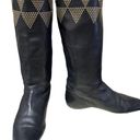 Jimmy Choo  Black Studded Leather Tall Boots Size 36.  EXCELLENT condition Photo 2