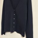 Michael Kors  COLLECTION 100% cashmere navy blue button up cardigan Photo 2