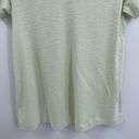 J.Jill Pima Slub Knit V Neck Cotton Yellow Slit Shirt Short Sleeve Tee Size Xs Photo 6