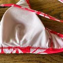 All In Motion Red Floral Triangle Bikini Top Size Small Photo 6