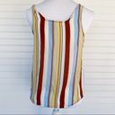 Pink Rose  Colorful striped Sleeveless top Small Photo 3