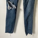 American Eagle  Next Level Stretch High Rise Jegging Crop Distressed Blue Jean 0 Photo 5