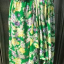 Rebecca Taylor  2 Silk Mini Dress XS Green Garden Floral Sleeveless Flutter Photo 10