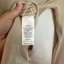 Wilfred - Long Sleeve Rib Body Suit Tan Aritzia Snap Closure Thong Photo 6