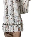 The Moon  & Madison Womens Cardigan Sweater Sz Large Chunky Confetti Cable Knit Open Photo 1