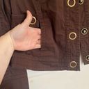Dress Barn  Women’s XL Brown Denim Jacket •Button Closure Pockets Lightweight EUC Photo 7