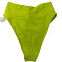 Aerie  Size S High Cut Cheeky Bikini Bottom Crossover Twist Waistband Green NEW Photo 2