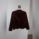 Anne Klein Vintage  70s Rusty Tan Velvet Blazer Size 8 Photo 4