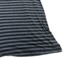 Bryn Walker  Black Grey Stripe Asymmetrical Tunic Top Jersey Knit Size Small Photo 4