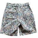 Bermuda Boden Floral Paisley Print High Waist  Lavender Shorts Size 8 NWT Photo 2