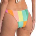 The Bikini Lab  Women's Pastel Prism Stripe French Cut Bikini Swim Bottom sz M Photo 3