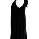 Enfocus Studio  Dress Black Sleeveless Faux Pearl Rhinestone Beaded Dress Size 8 Photo 2