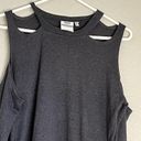 Good American  cold shoulder charcoal sweater 0 Photo 2