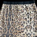 Sans Souci NEW Leopard Print Sequins Mini Skirt Photo 10