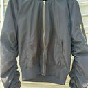 Love Tree  Women's Black Full Zip Lined Bomber Jacket
Size Large Photo 0