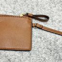 Tommy Hilfiger  Brown Faux Leather Mini Wallet Wristlet EUC Photo 1