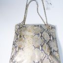 DKNY NEW  Gold Python Snakeskin LEATHER HANDBAG Shoulder Crossbody Chain Purse Photo 2