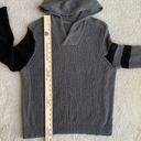 Wooden Ships Gray‎ Black Knit Hooded Sweater Women’s Small/Medium Beach Travel Photo 7