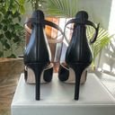 Franco Sarto  Leather Ankle Strap Heels Black Size 8.5 Photo 8