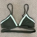 l*space Olive Green Bikini Top Photo 0