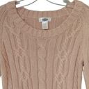 VTG. Old Navy Cable Knit Sweater Pullover Long Sleeve Tan M Gorpcore Academia Size M Photo 2