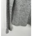 VERO MODA  Sweater Women Small NWT Light Grey Melange Simone Long Sleeve Ruffle Photo 2