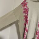 Lafayette 148 NWOT cream tan floral spring sweater Size L Photo 3