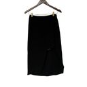 Bebe  Black Lace Pencil Slit Skirt Photo 4