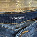 Vigoss  Dark Wash Mid Rise Cut Off Stretchy Jean Shorts Size 32/14 Photo 4