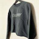 Only  NY Logo Crop Crewneck Sweatshirt Gray Size Large Photo 2