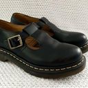 Dr. Martens  Polley Black Smooth Leather Mary Jane Buckle Platform Heels Shoes 7 Photo 1