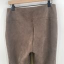 Andrew Marc  Faux Suede Leggings Size Small Taupe Spandex Vegan Stretch Casual Photo 7