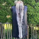 Size 14 Genuine Mink fur & Fox Princes Coat Photo 4