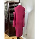 Chelsea28 Womens Sweater Dress Pink Stretch Midi Cold Shoulder Long Sleeve S New Photo 2