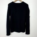 n:philanthropy  Distressed Knit Sweater Womens Size Small Black Cotton Blend Photo 8