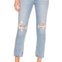 AGOLDE  Riley High Rise Straight Crop Distressed Ripped Knee Jeans Size 27 Photo 0