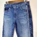 AG Adriano Goldschmied  Tuxedo Stripe Ex Boyfriend Slouchy Slim Jeans Women’s 27 Photo 5