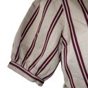 L'Academie   The Chloe Blouse Ivory Derby Stripe Belted NWT Size XS Photo 2