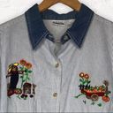 Basic Editions  Fall Harvest button down top 20W Photo 0