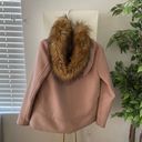 ZARA Women Short Coat With Textured Hood Pink Size M NWT Photo 6