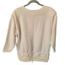 Energie Vintage  by Currants White Crewneck Lace Hem Women's Sweater Size Large Photo 8